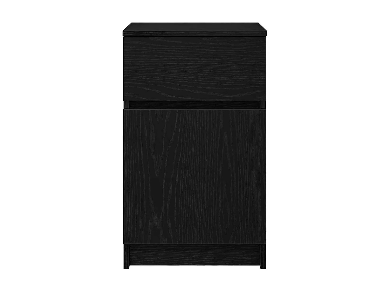 Nachttisch-Beistelltisch-Nachtschrank Schwarz 39x35x65 cm Holzwerkstoff SHL92999