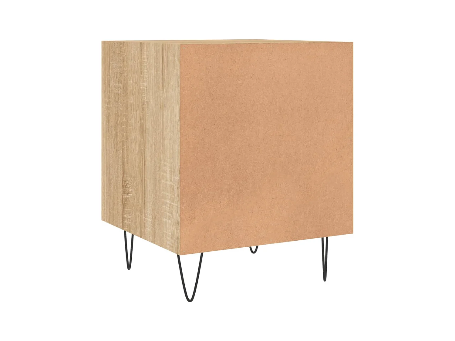 Mesa de Cabeceira Moderna 2 peças 40x40x50cm deriv. madeira carvalho sonoma