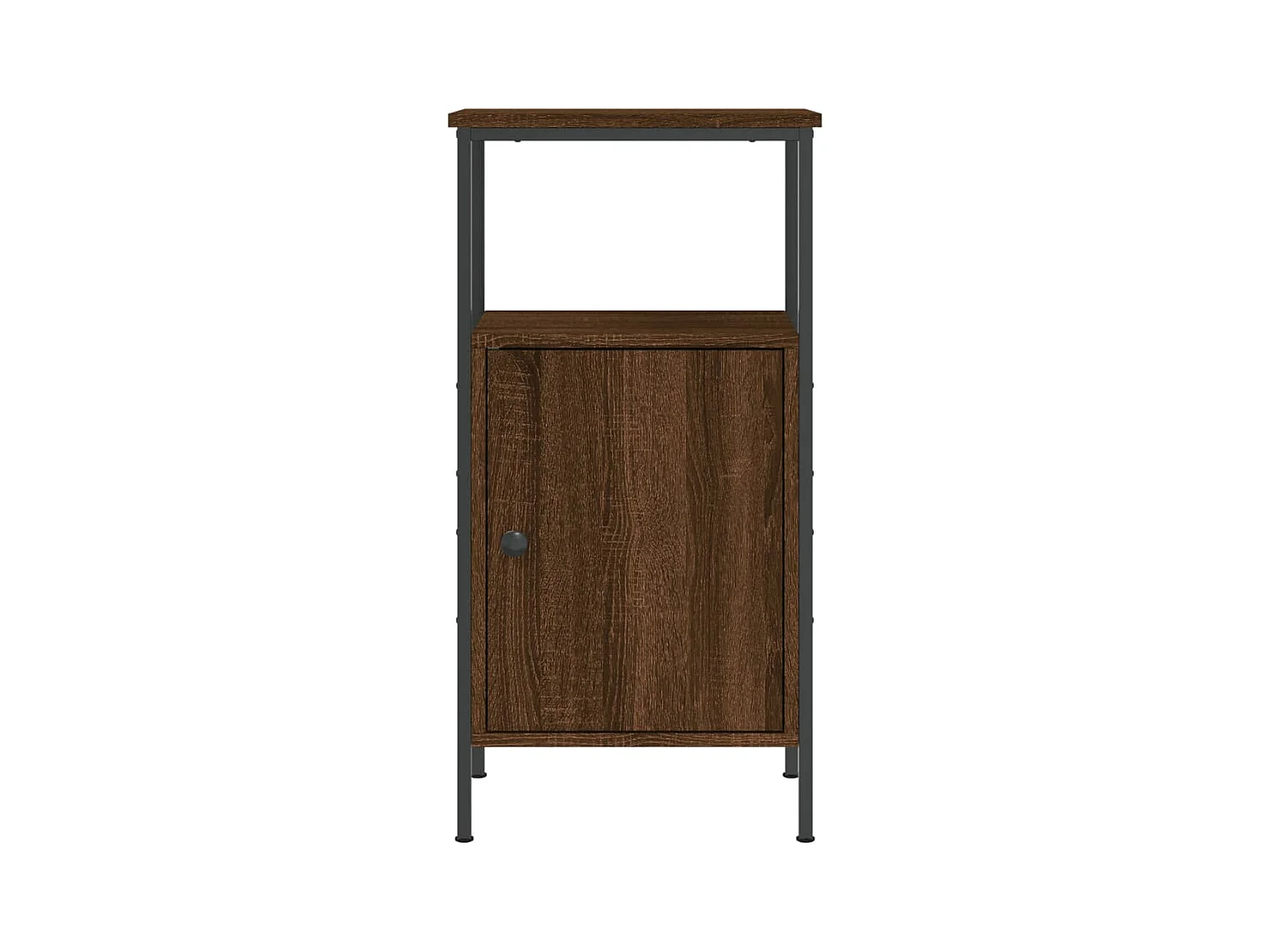 Mesita de noche | Mesilla de noche madera de ingeniería roble marrón 41x31x80 cm