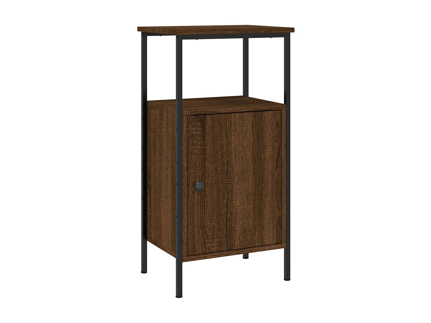 Nachttisch-Beistelltisch Braun Eichen-Optik 41x31x80 cm Holzwerkstoff SHL87713