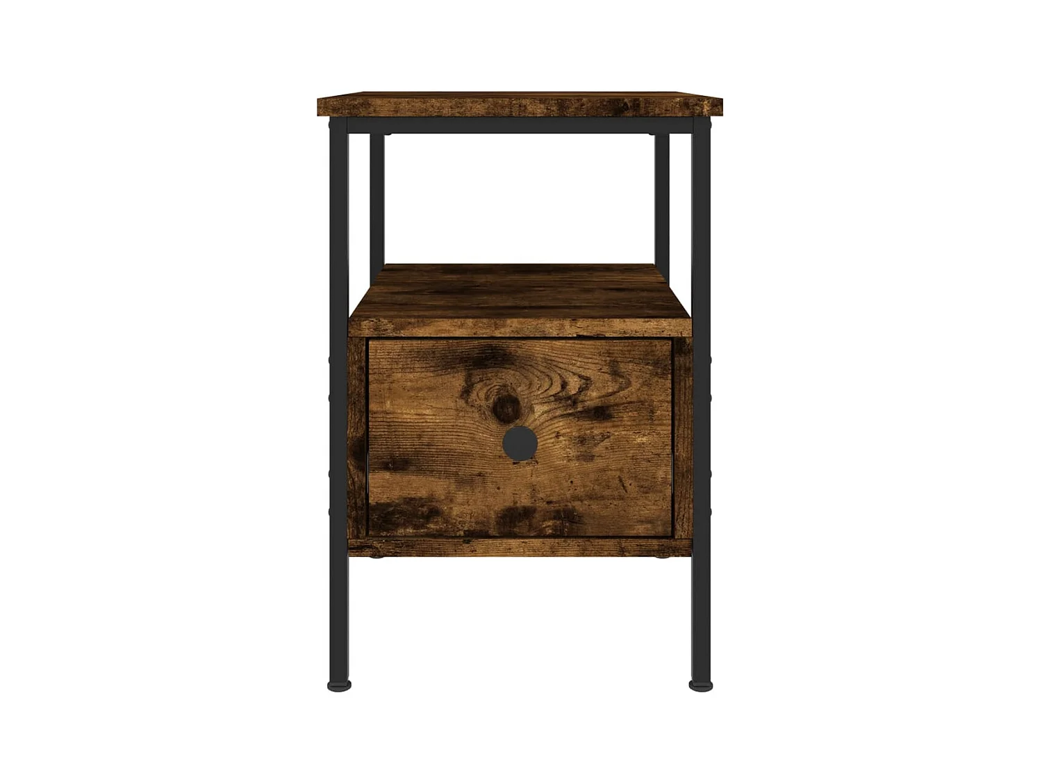 Mesitas de noche | Mesilla de noche 2 uds madera ingeniería roble ahumado 34x36x50 cm