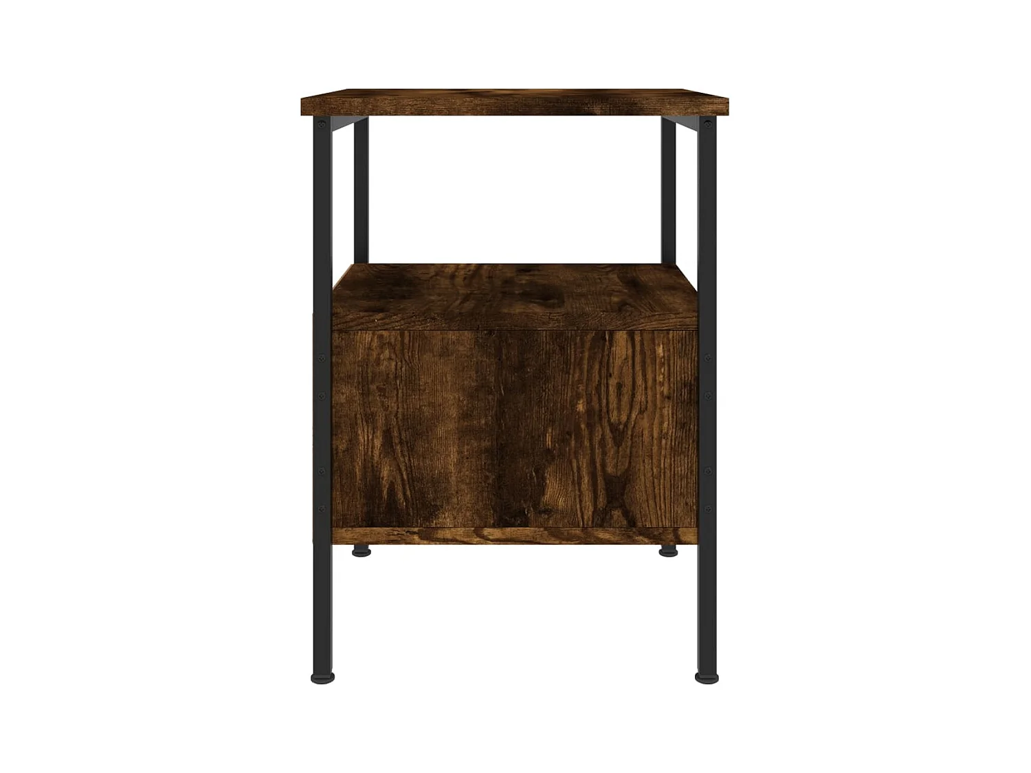 Mesitas de noche | Mesilla de noche 2 uds madera ingeniería roble ahumado 34x36x50 cm