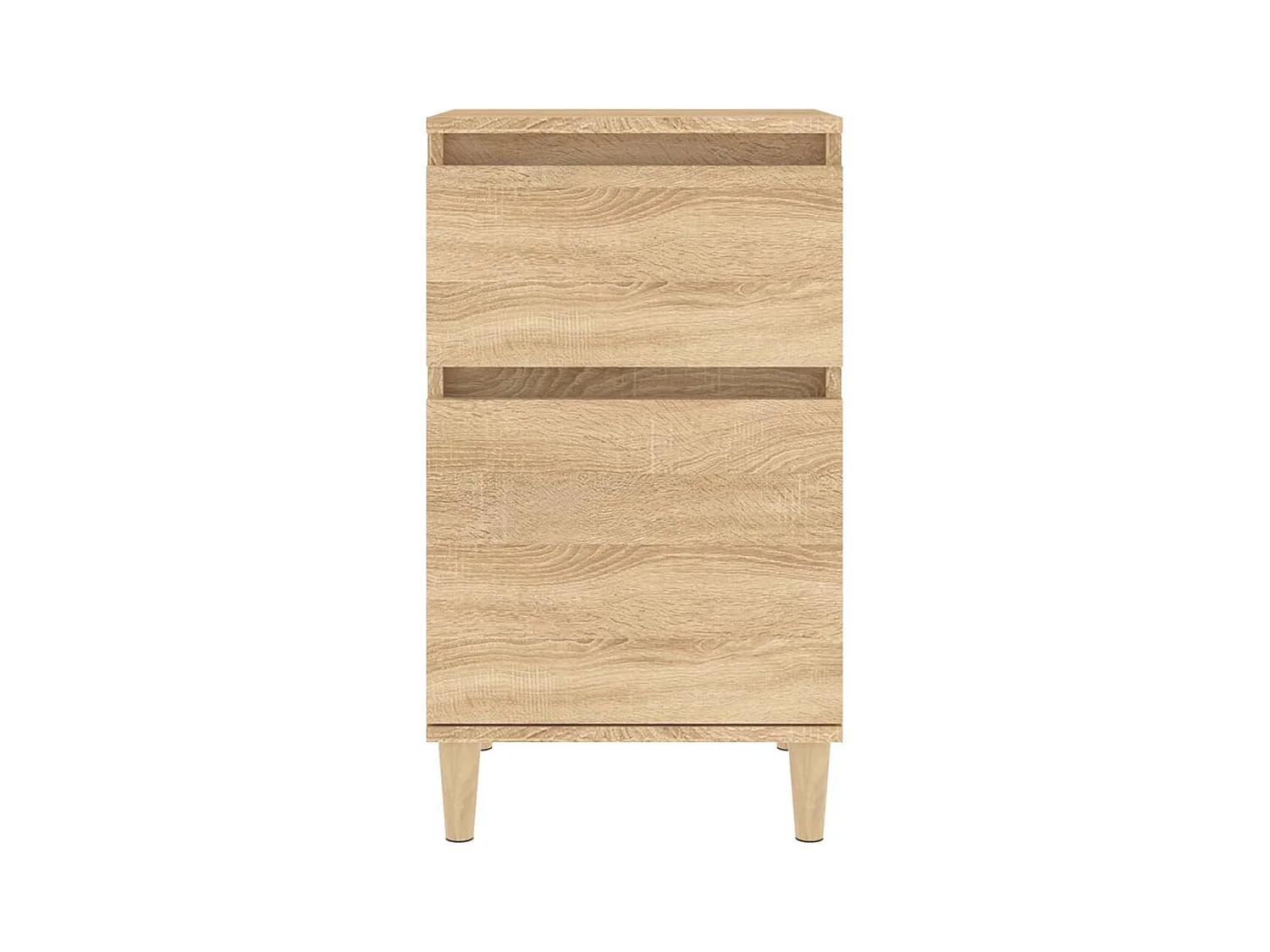 Tables de chevet lot de 2 avec rangement chêne sonoma 40x35x70 cm