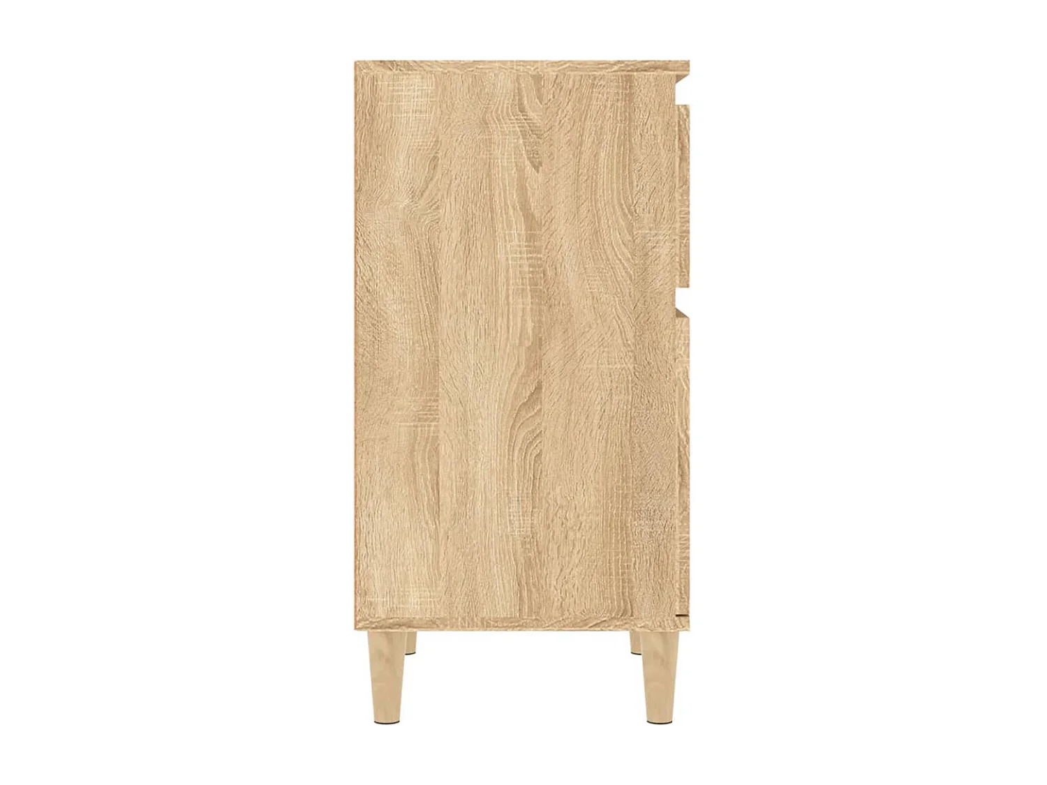 Nachttisch 2er Set-Beistelltisch-Nachttischkommode Sonoma-Eiche 40x35x70 cm SHL64619