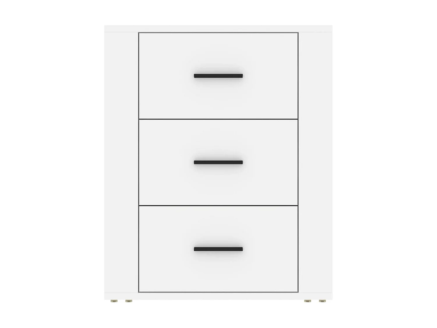 Table de chevet-Table d'appoint-Table de nuit Blanc 50x36x60 cm Bois d'ingénierie