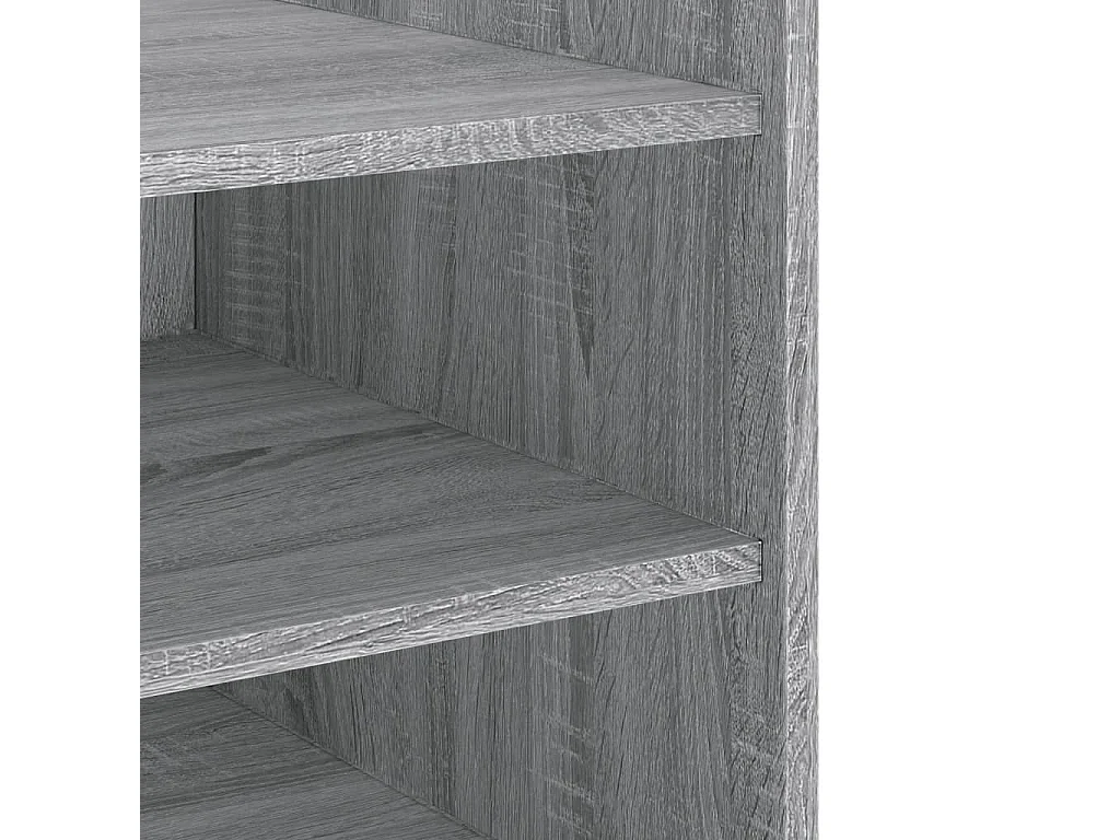 Nachttisch-Beistelltisch Grau Sonoma 45x50x50 cm Holzwerkstoff SHL15949