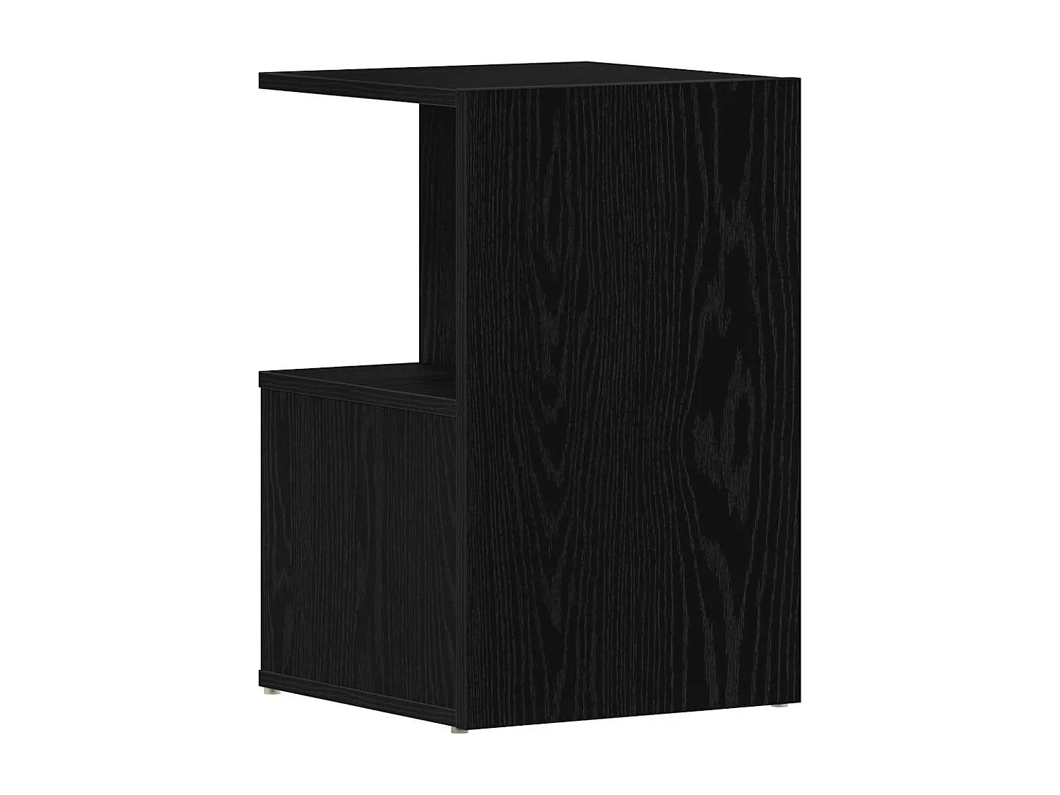 Nachttisch 2er Set-Beistelltisch Schwarze Eiche 35 x 35 x 55 cm Holzwerkstoff SHL97654