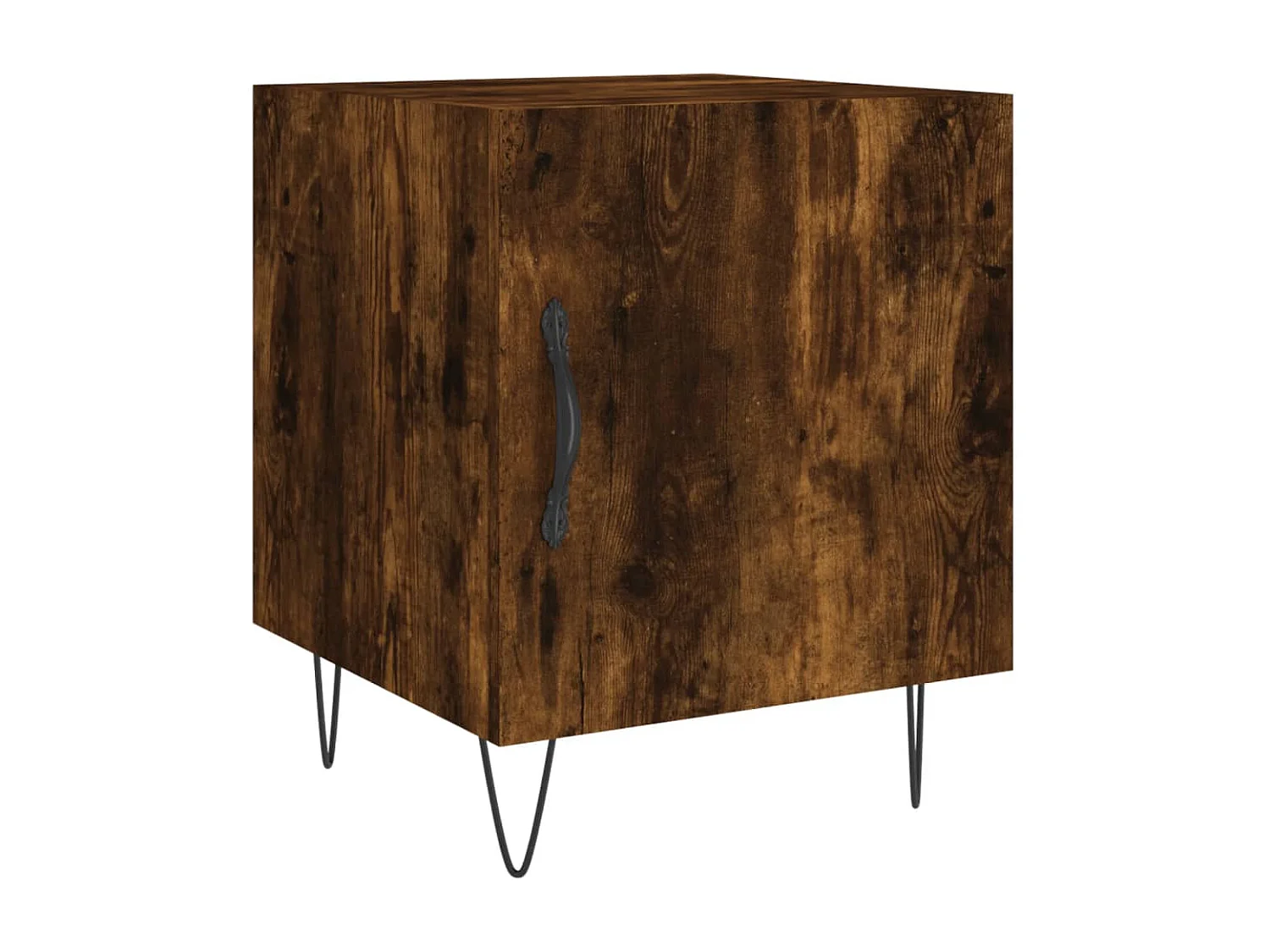 Nachttisch-Beistelltisch Räuchereiche 40x40x50 cm Holzwerkstoff SHL91808