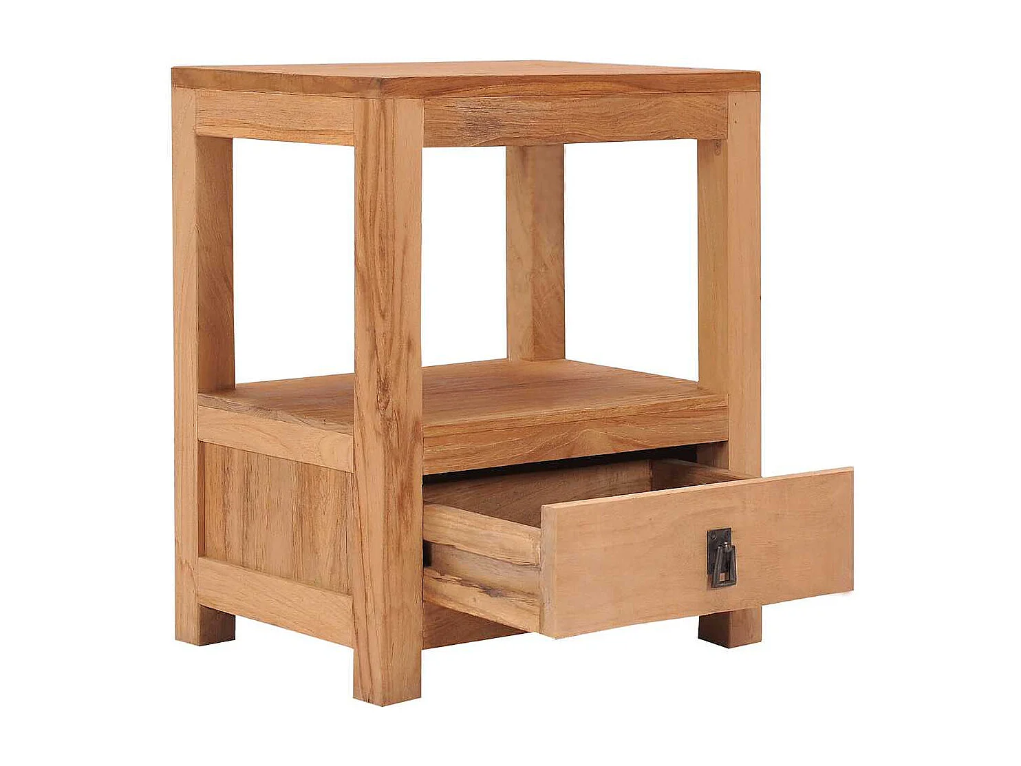 Nachttisch-Beistelltisch 40x30x50 cm Massivholz Teak SHL68621