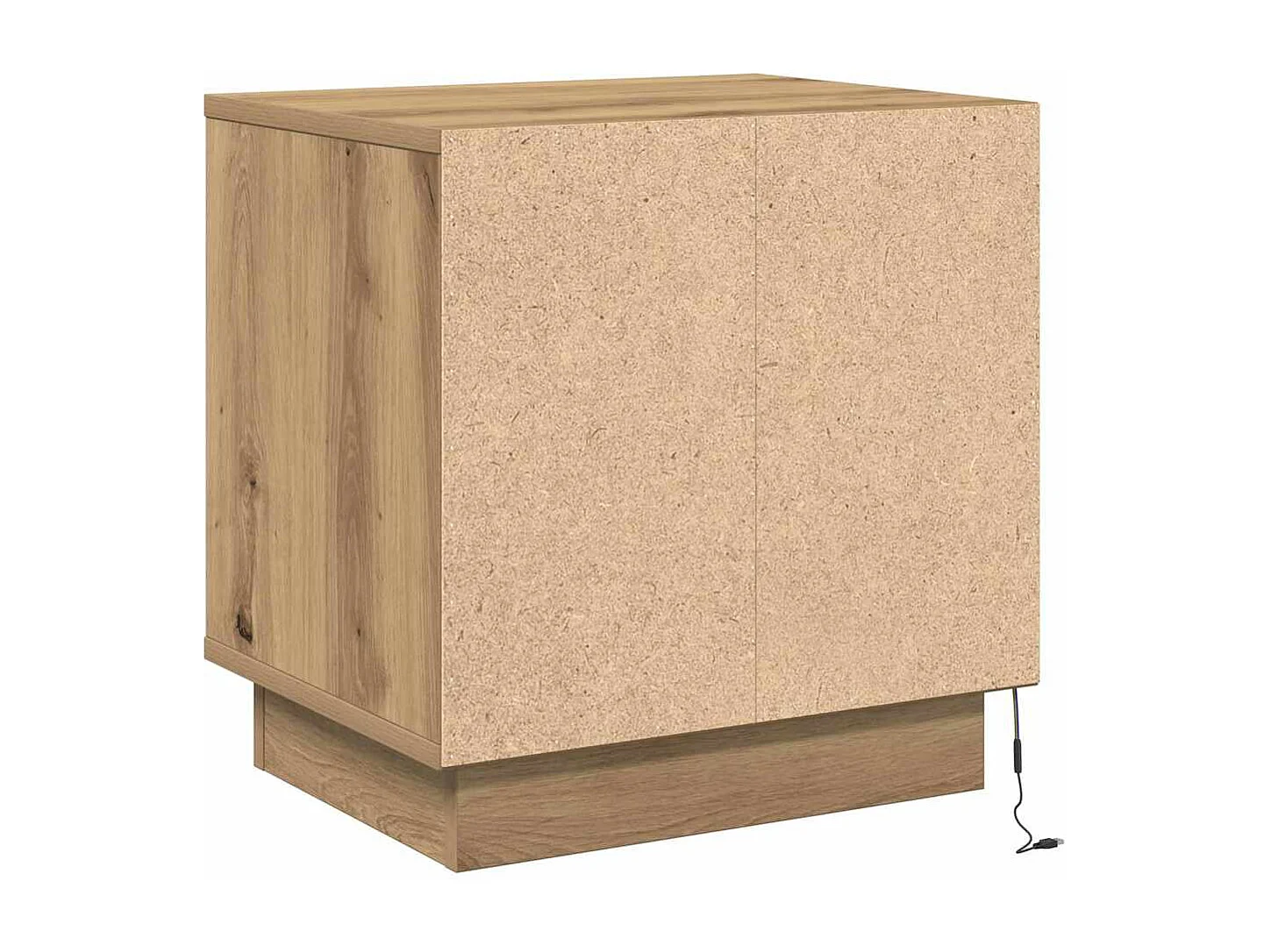 Nachttisch 2er Set-Beistelltisch Eiche handwerklich 44 x 34.5 x 45 cm SHL63425