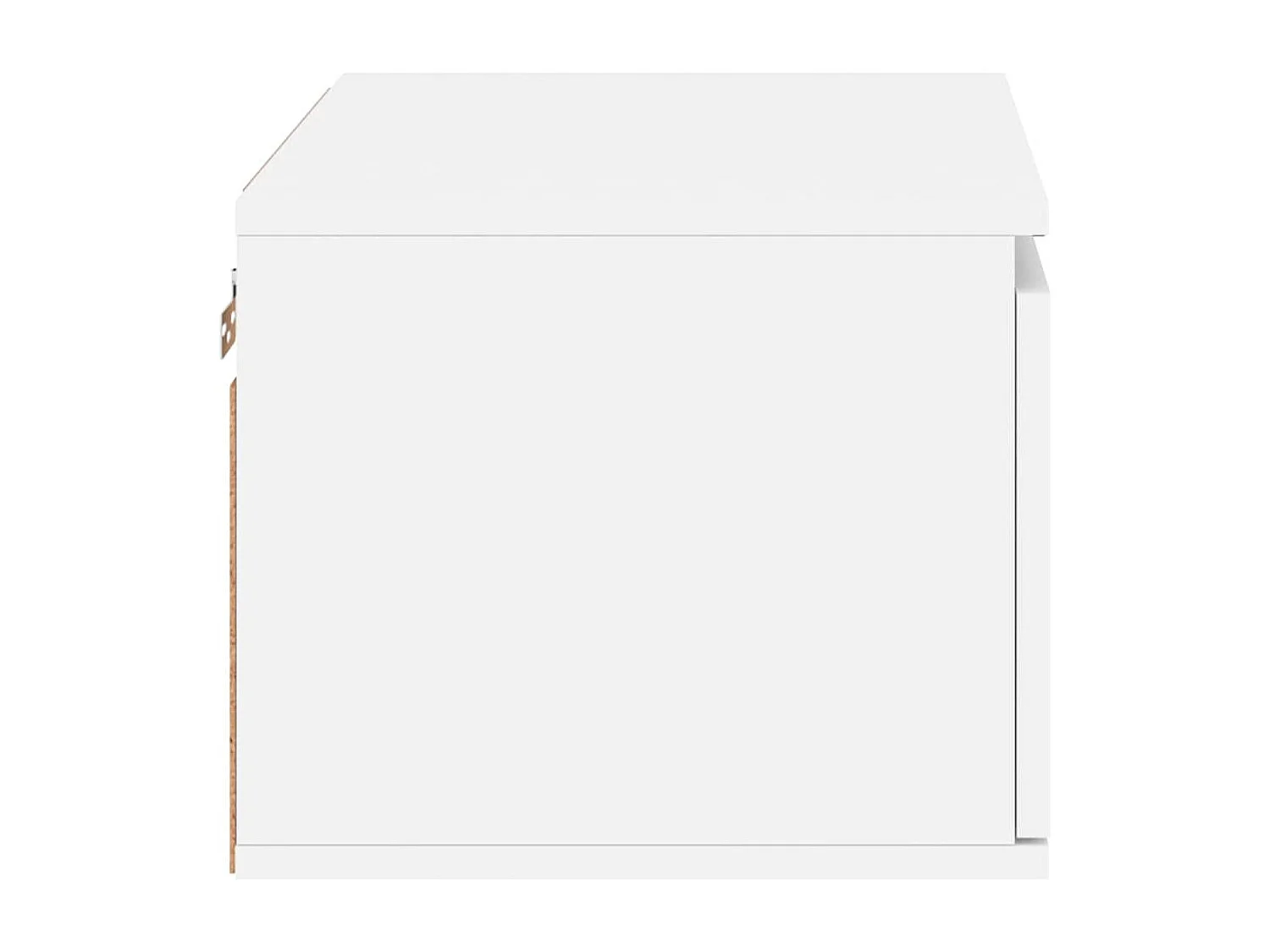 Mesita de noche | Mesilla de noche de pared con luces LED blanco