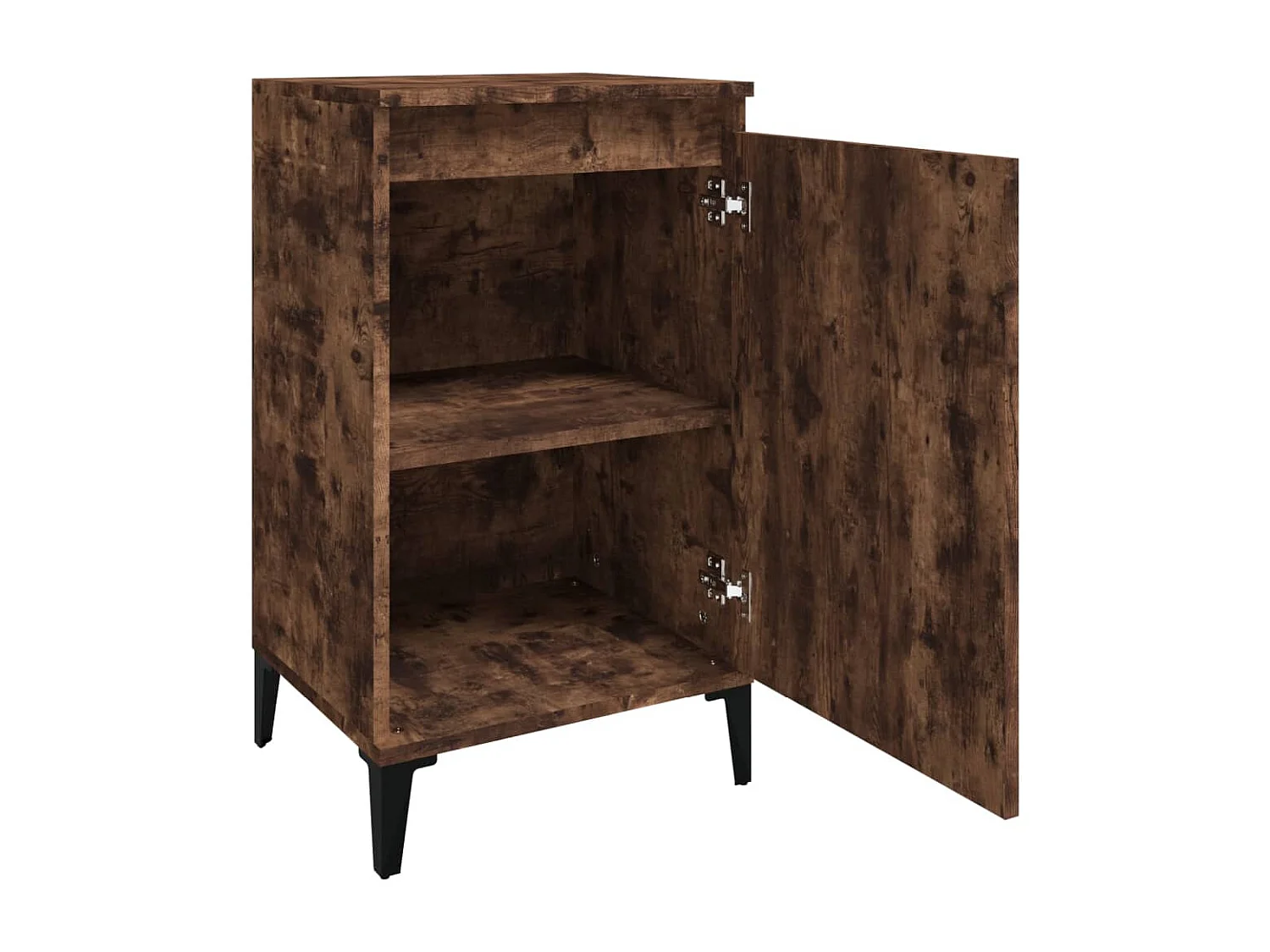 Nachttisch-Beistelltisch Räuchereiche 40x35x70 cm Holzwerkstoff SHL88656