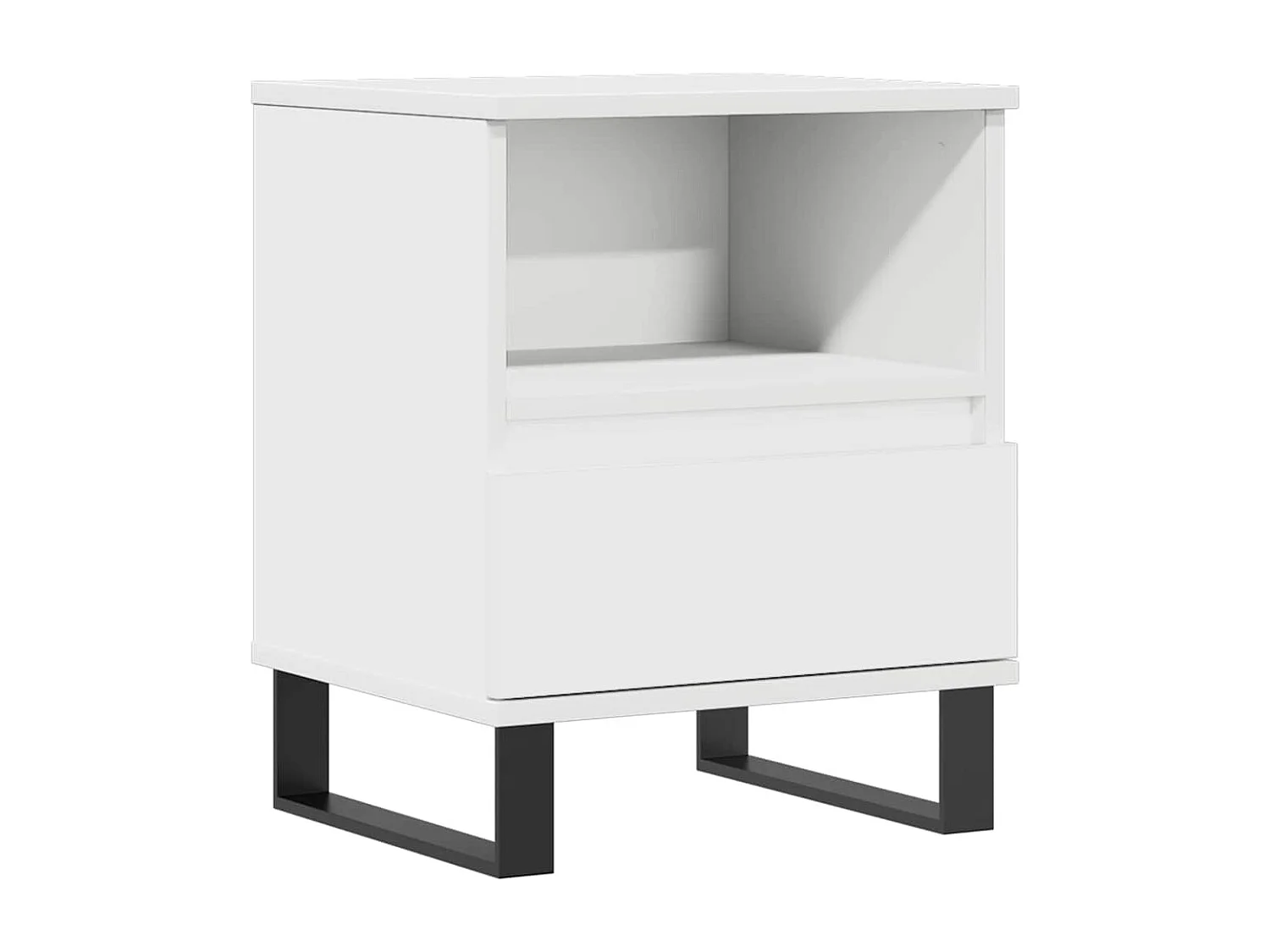 Nachttisch-Beistelltisch Weiß 40x35x50 cm Holzwerkstoff SHL49994