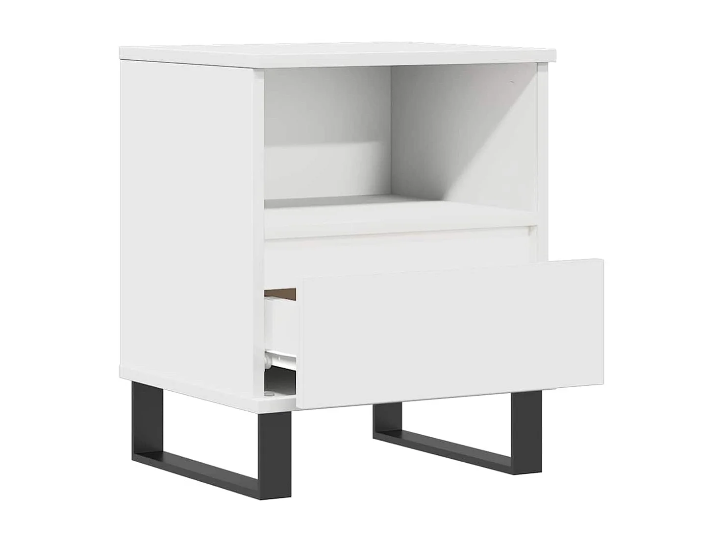 Nachttisch-Beistelltisch Weiß 40x35x50 cm Holzwerkstoff SHL49994