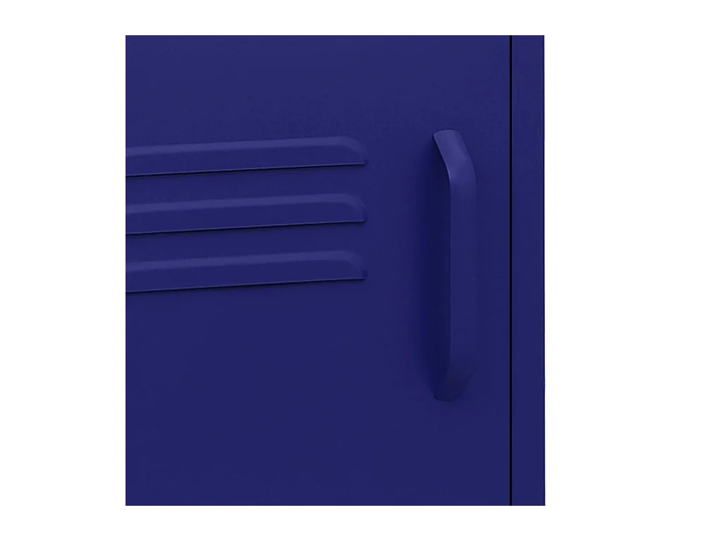 Mesita de noche | Mesilla de noche acero azul marino 35x35x51 cm