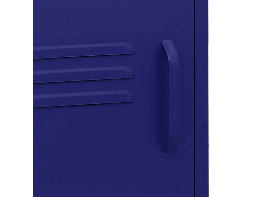 Nachttisch-Beistelltisch Marineblau 35x35x51 cm Stahl SHL95688