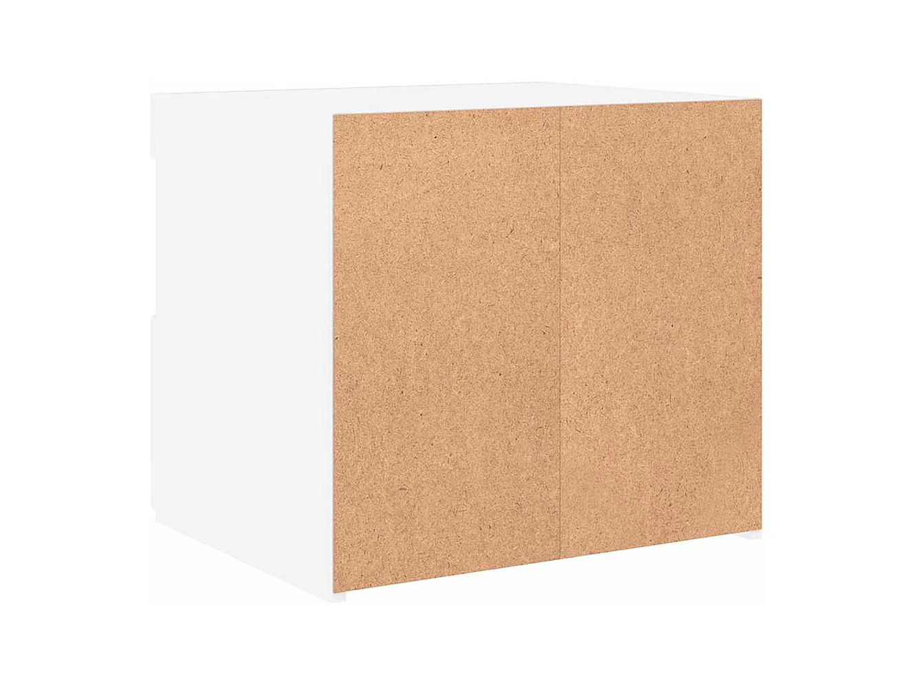 Mesita de noche | Mesilla de noche con luces LED blanco 50x40x45 cm