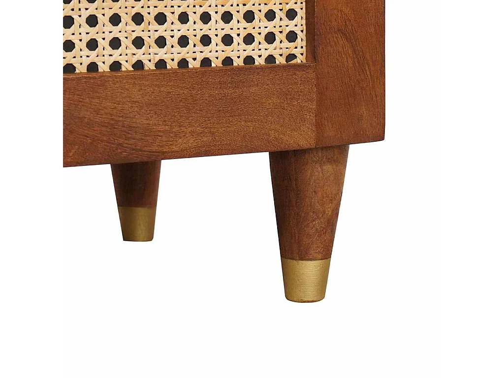 Mesas de noche | Mesa auxiliar | Mesita de noche con cajón 2 uds. 40x33.5x46 cm