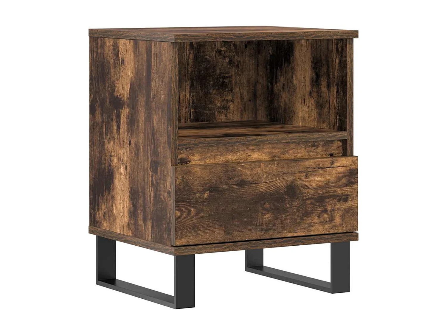 Nachttisch-Beistelltisch Räuchereiche 40x35x50 cm Holzwerkstoff SHL4984