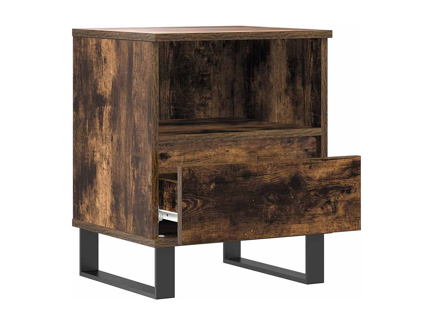 Nachttisch-Beistelltisch Räuchereiche 40x35x50 cm Holzwerkstoff SHL4984