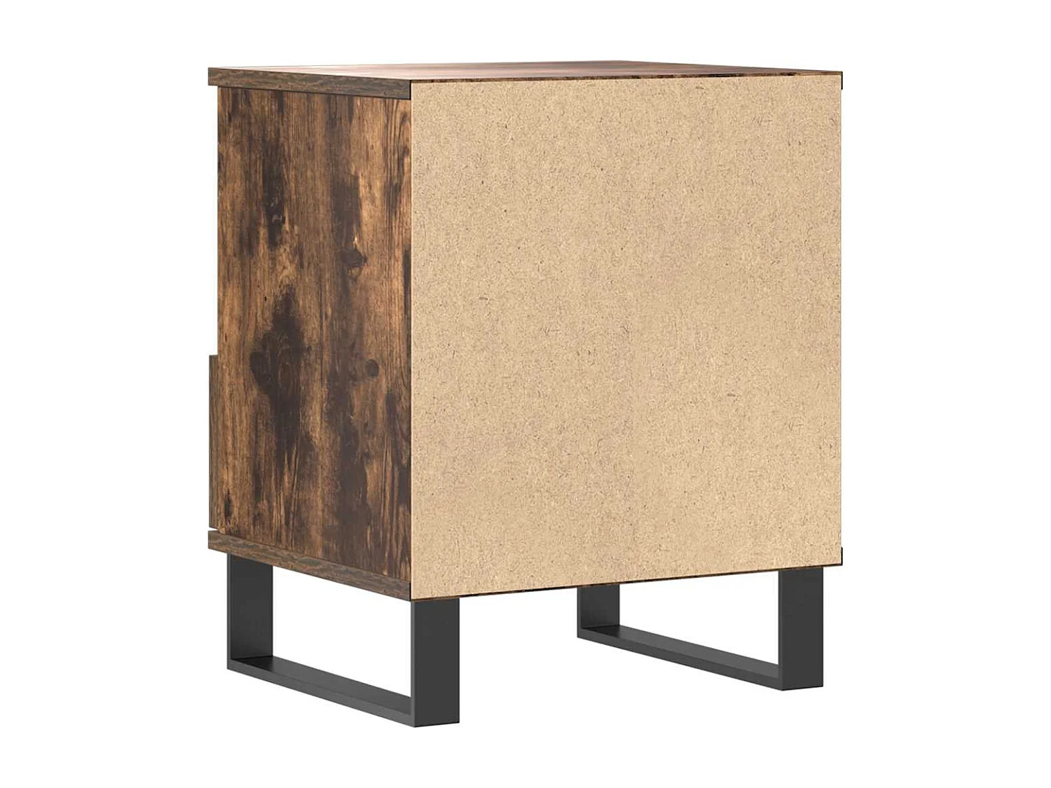 Nachttisch-Beistelltisch Räuchereiche 40x35x50 cm Holzwerkstoff SHL4984