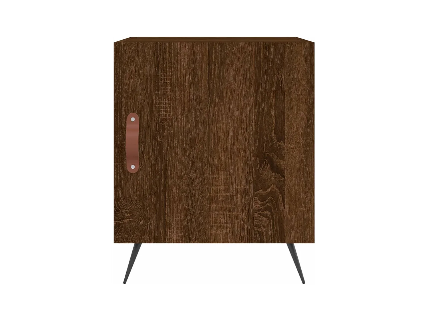 Mesa de Cabeceira Moderna 2 peças 40x40x50cm deriv. madeira carvalho castanho