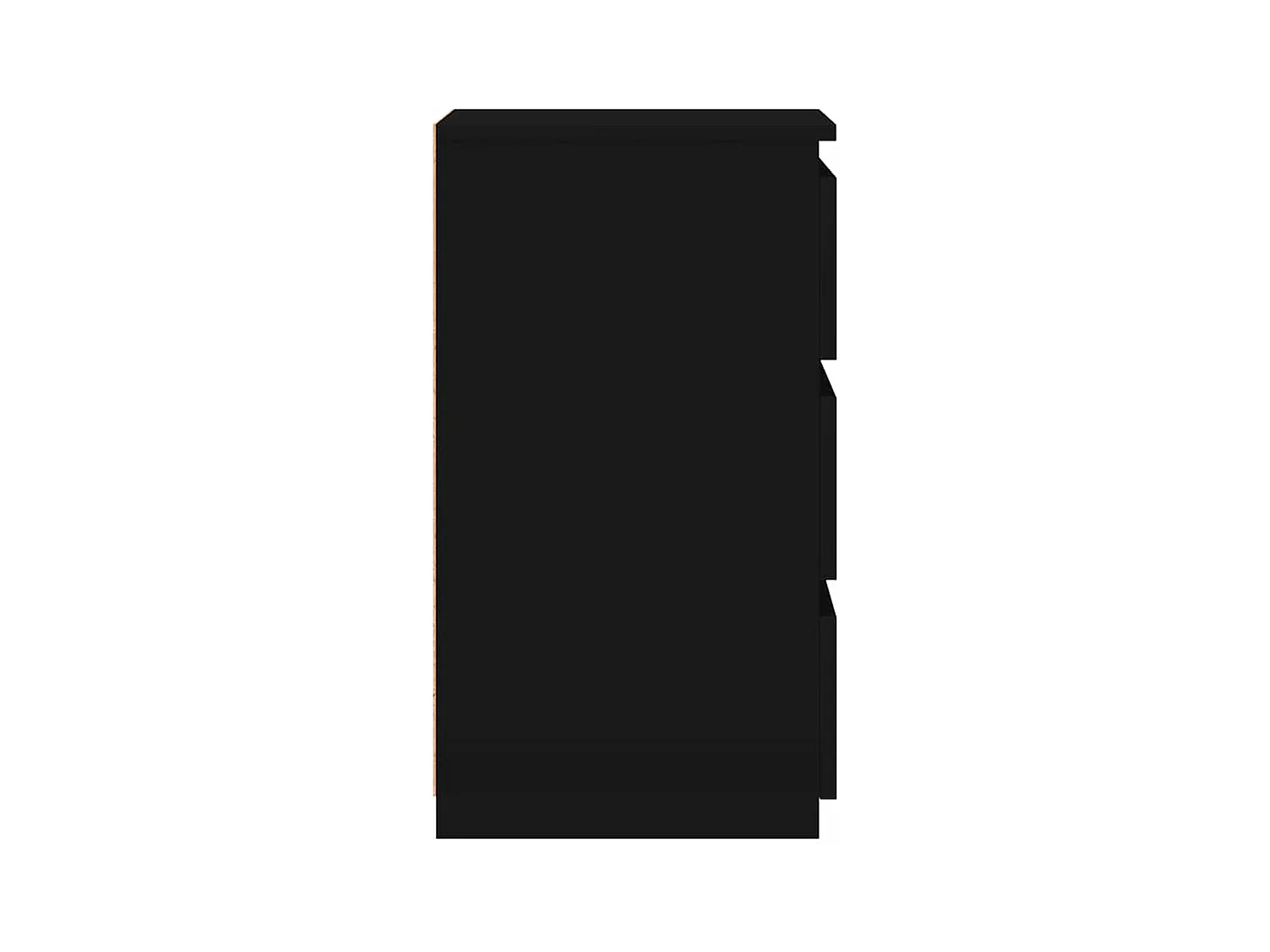 Mesitas de noche | Mesilla de noche 2 uds madera de ingeniería negro 40x35x62,5cm