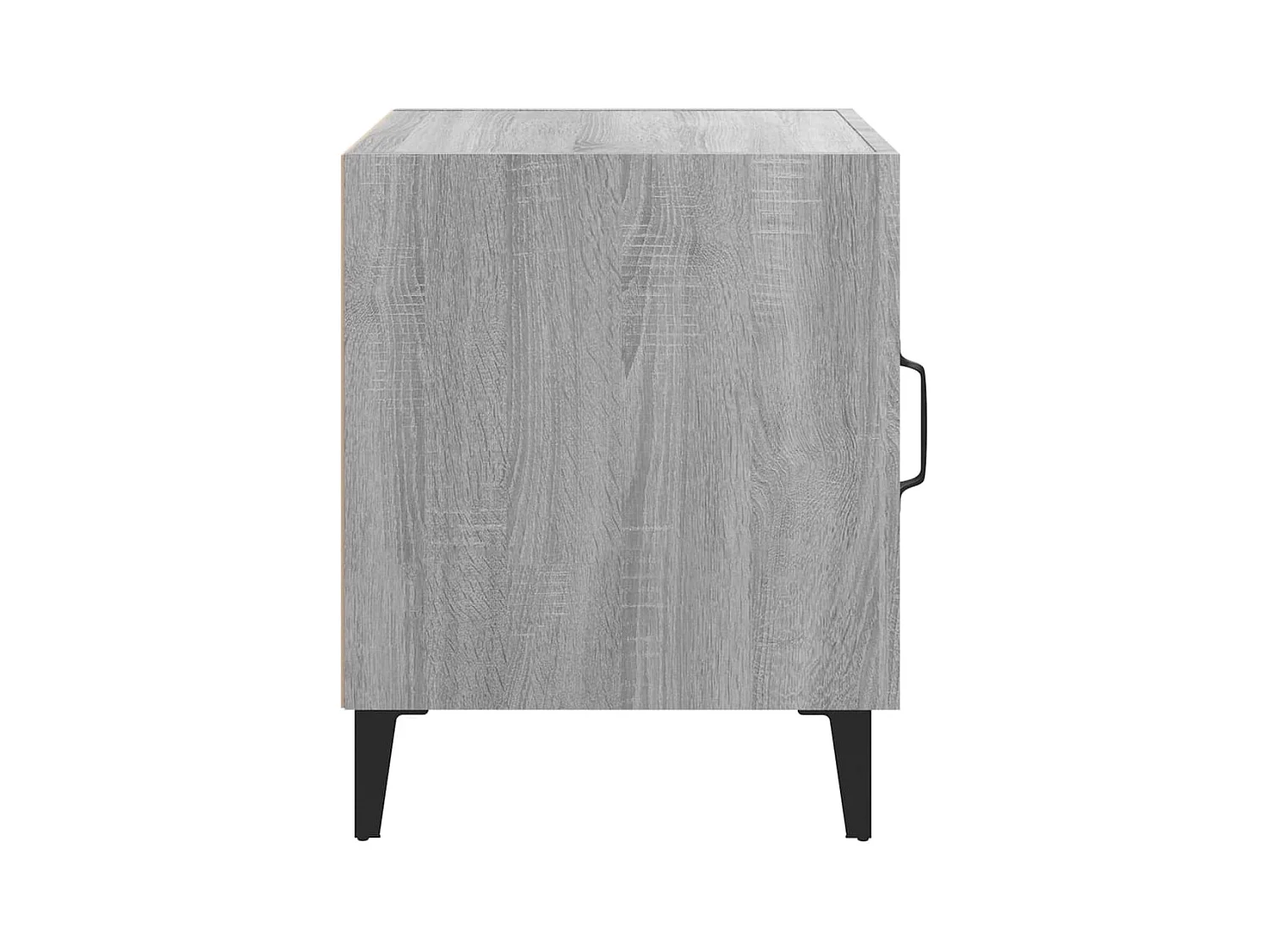 Mesitas de noche | Mesilla de noche 2 uds madera contrachapada gris Sonoma