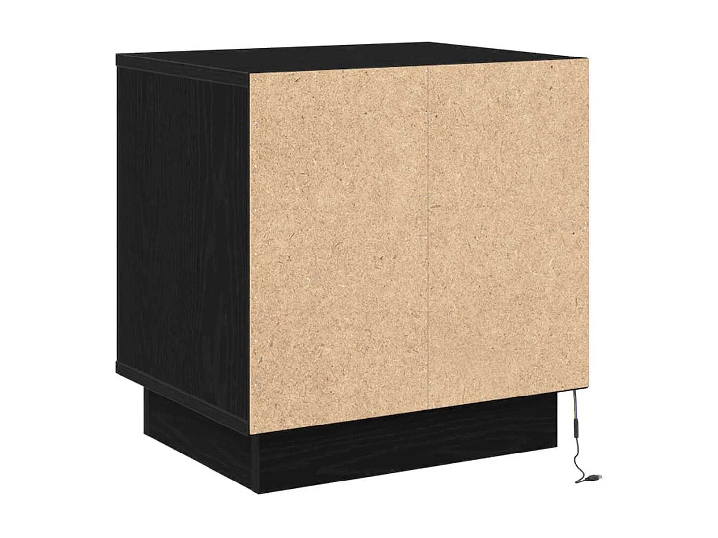 Mesita de Noche | Armario de Noche 2 uds Negro 44x34.5x45 cm