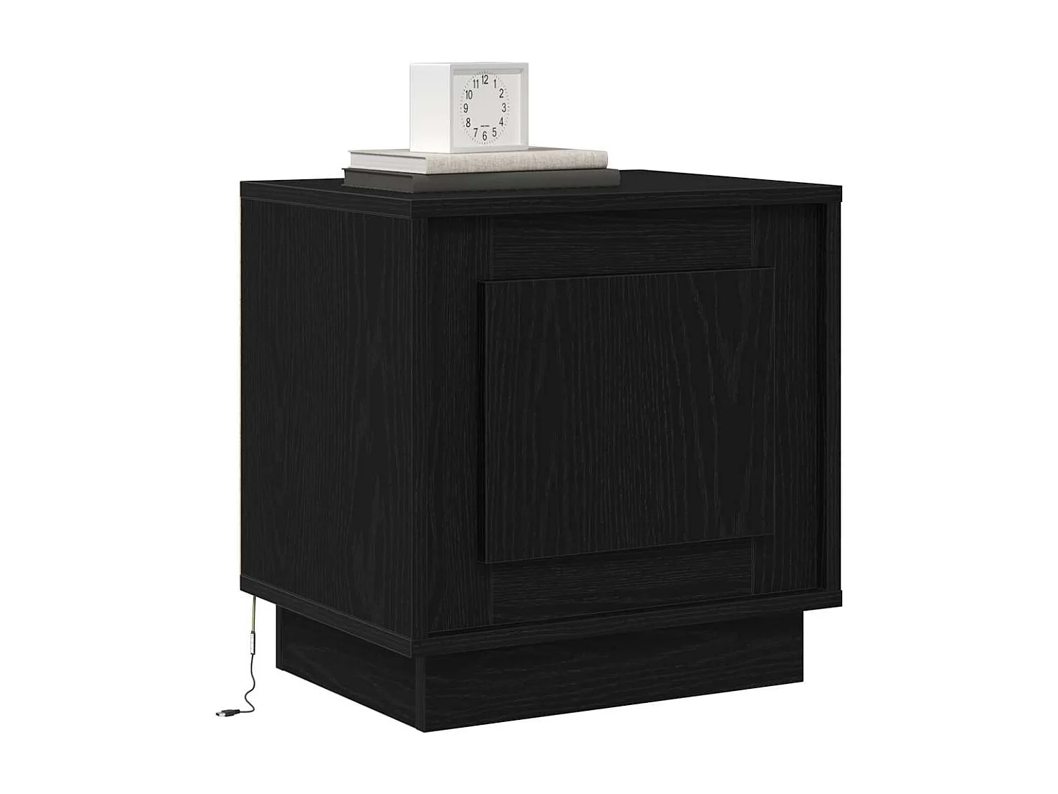 Mesita de Noche | Armario de Noche 2 uds Negro 44x34.5x45 cm