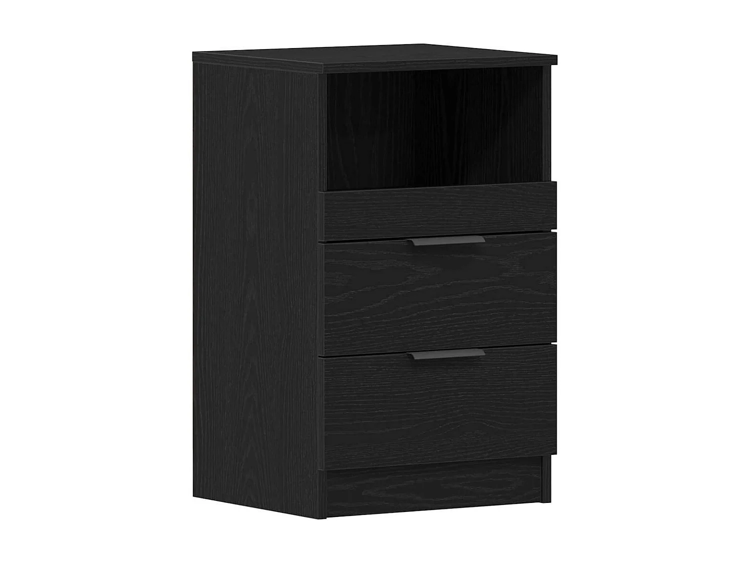 Nachttisch-Beistelltisch Schwarze Eiche 40 x 35 x 65 cm Holzwerkstoff SHL91126
