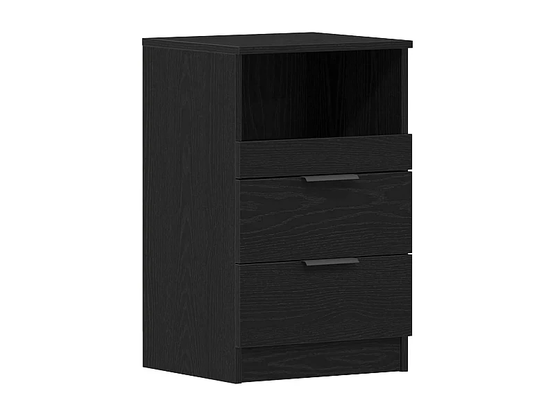 Nachttisch-Beistelltisch Schwarze Eiche 40 x 35 x 65 cm Holzwerkstoff SHL91126