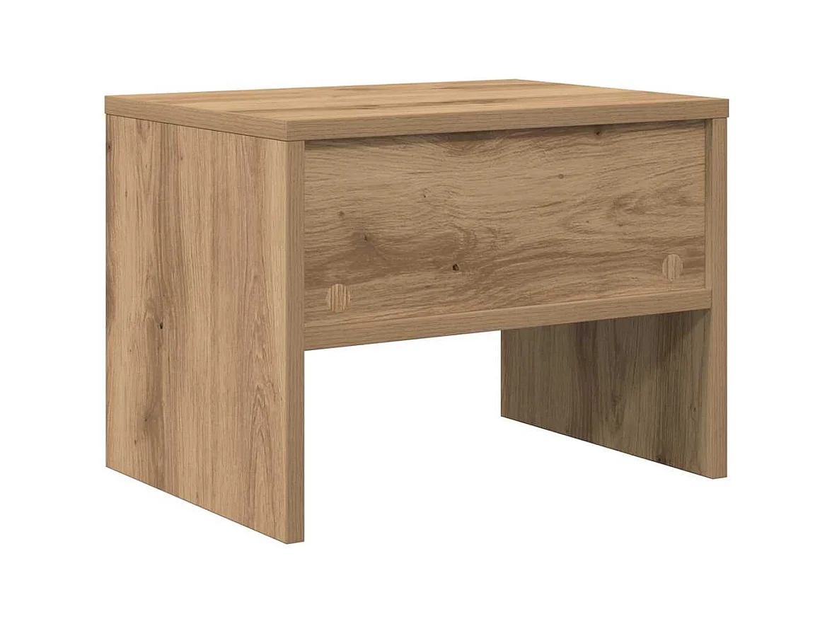 Mesita de Noche | Armario de Noche | Mesa auxiliar Roble artisan 40x40x30 cm