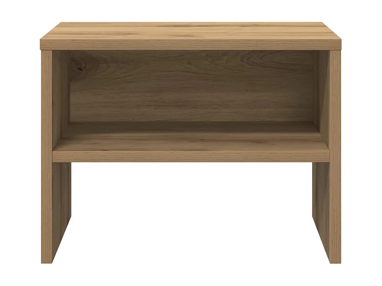 Mesita de Noche | Armario de Noche | Mesa auxiliar Roble artisan 40x40x30 cm