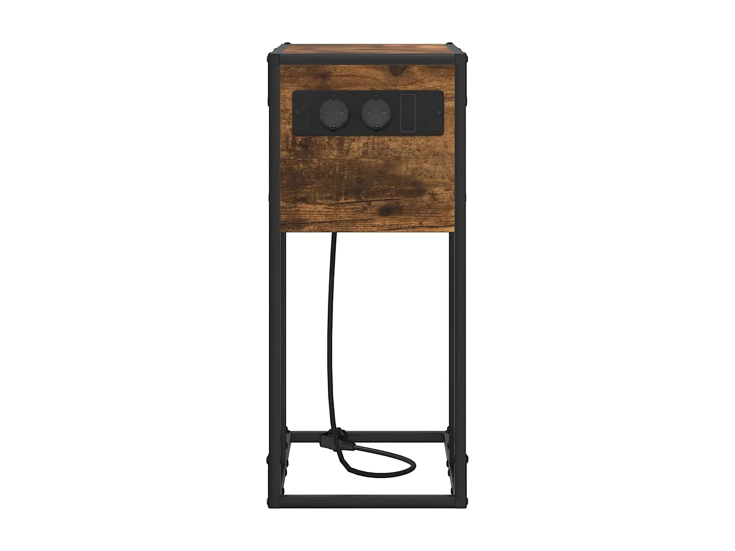 Mesa de Noche | Mesa auxiliar | Mesita de noche Roble ahumado Madera contrachapada