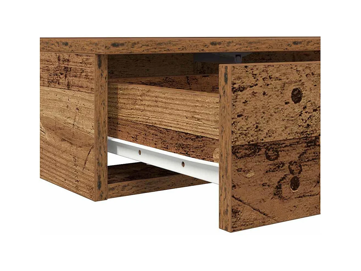 Tiroirs de lit avec tiroir Bois ancien 100x36.5x16.5 cm