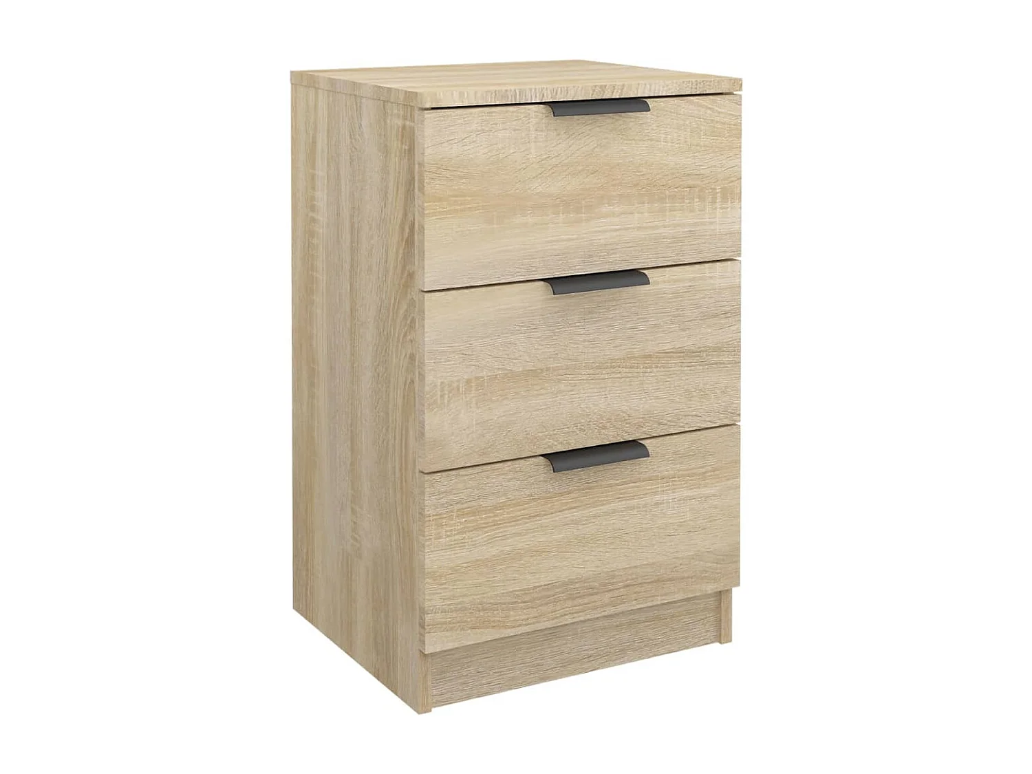 Nachttisch 2er Set-Beistelltisch Sonoma-Eiche 40x36x65 cm SHL23705