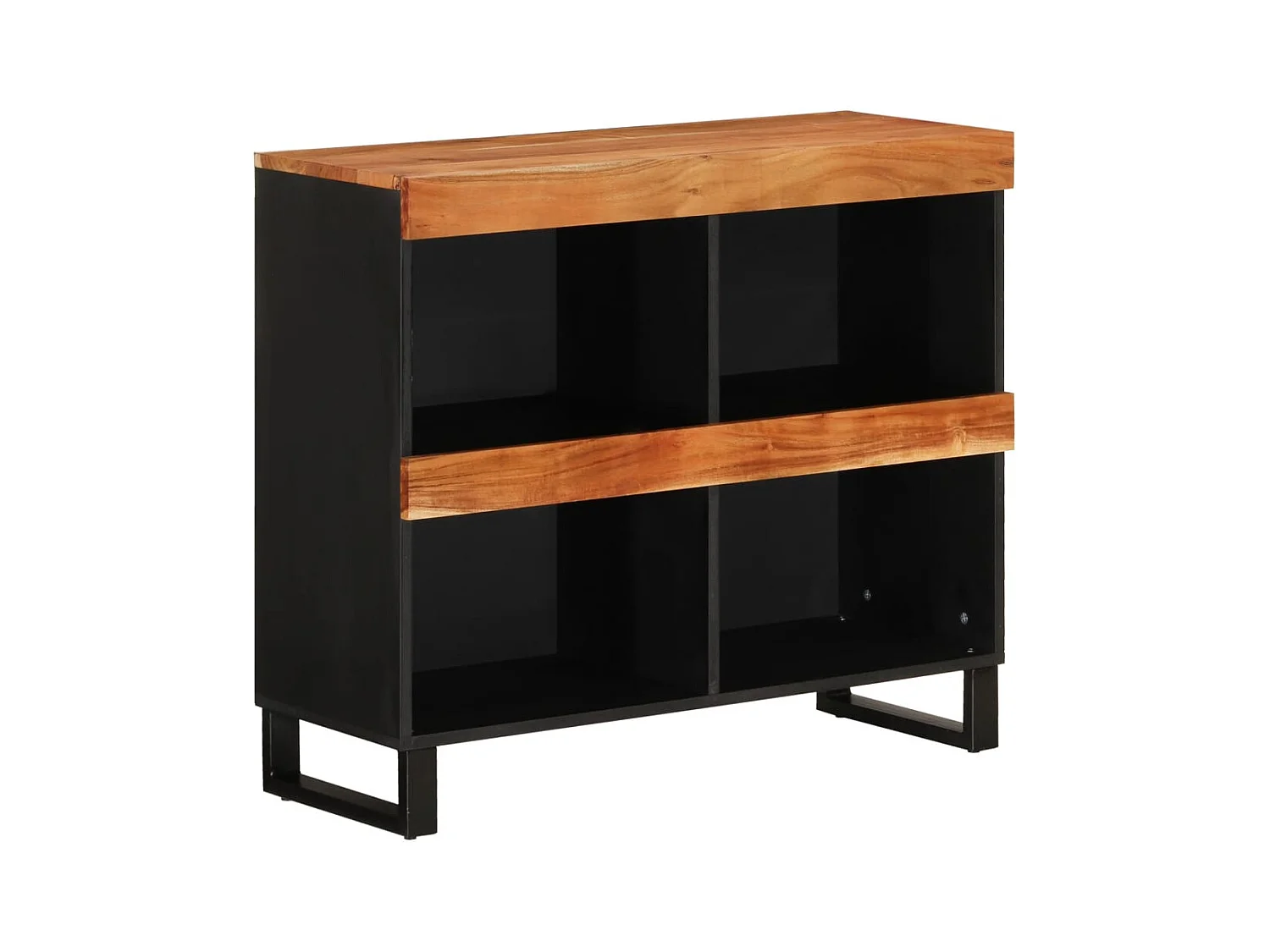 Mueble de almacenaje | Armario auxiliar madera maciza de acacia 85x33x75 cm