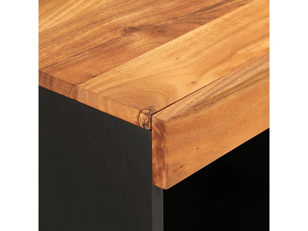 Mueble de almacenaje | Armario auxiliar madera maciza de acacia 85x33x75 cm