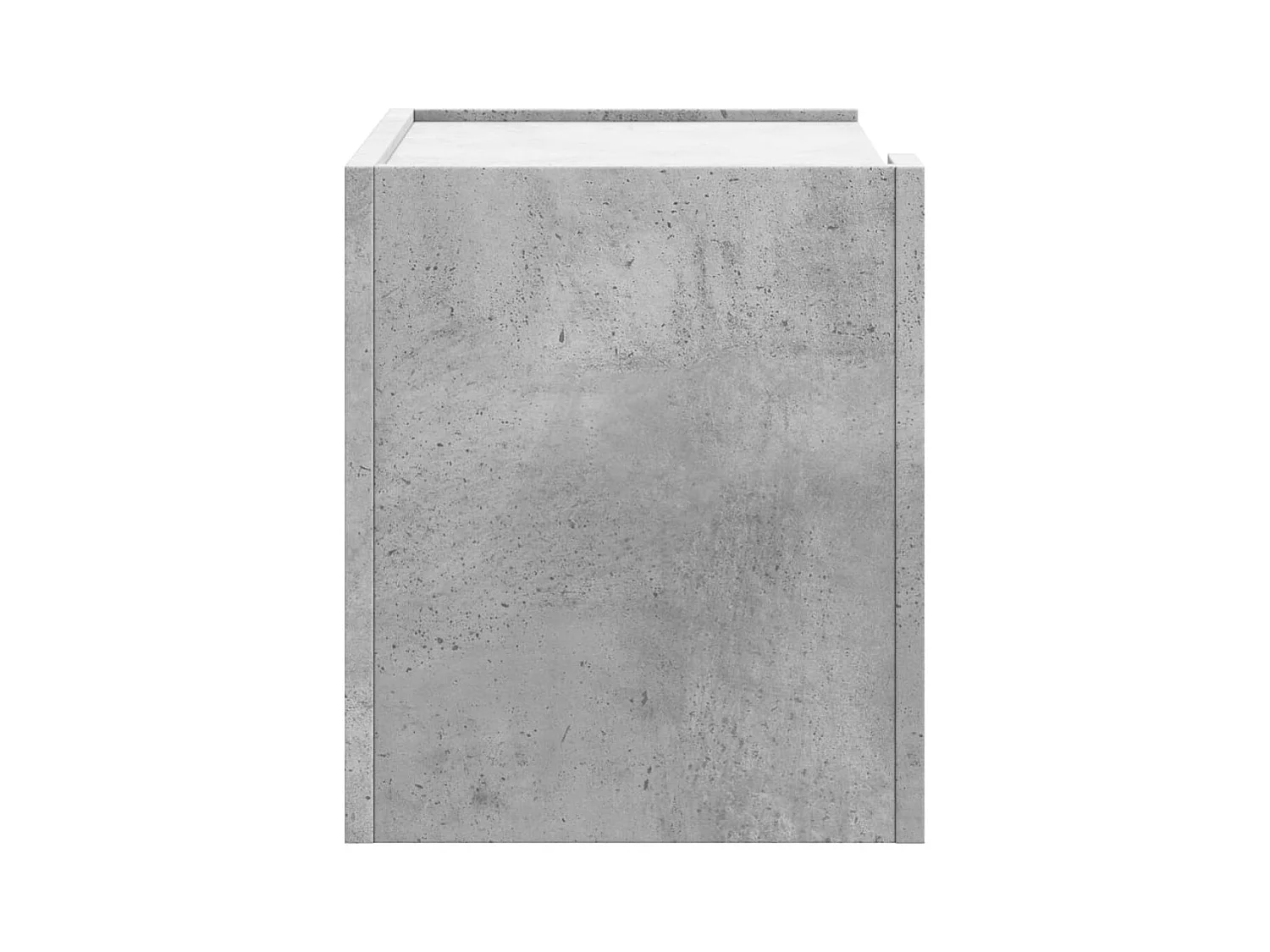 Mesa de cabeceira de parede 2 peças 45x30x35 cm cinzento cimento