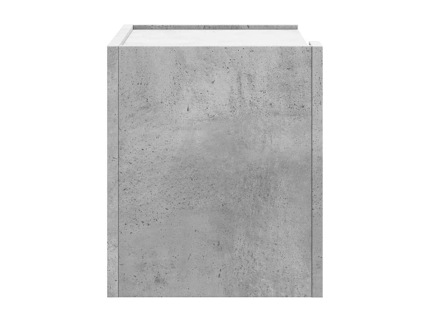 Mesita de noche | Mesilla de noche de pared 2 uds color gris hormigón 45x30x35 cm
