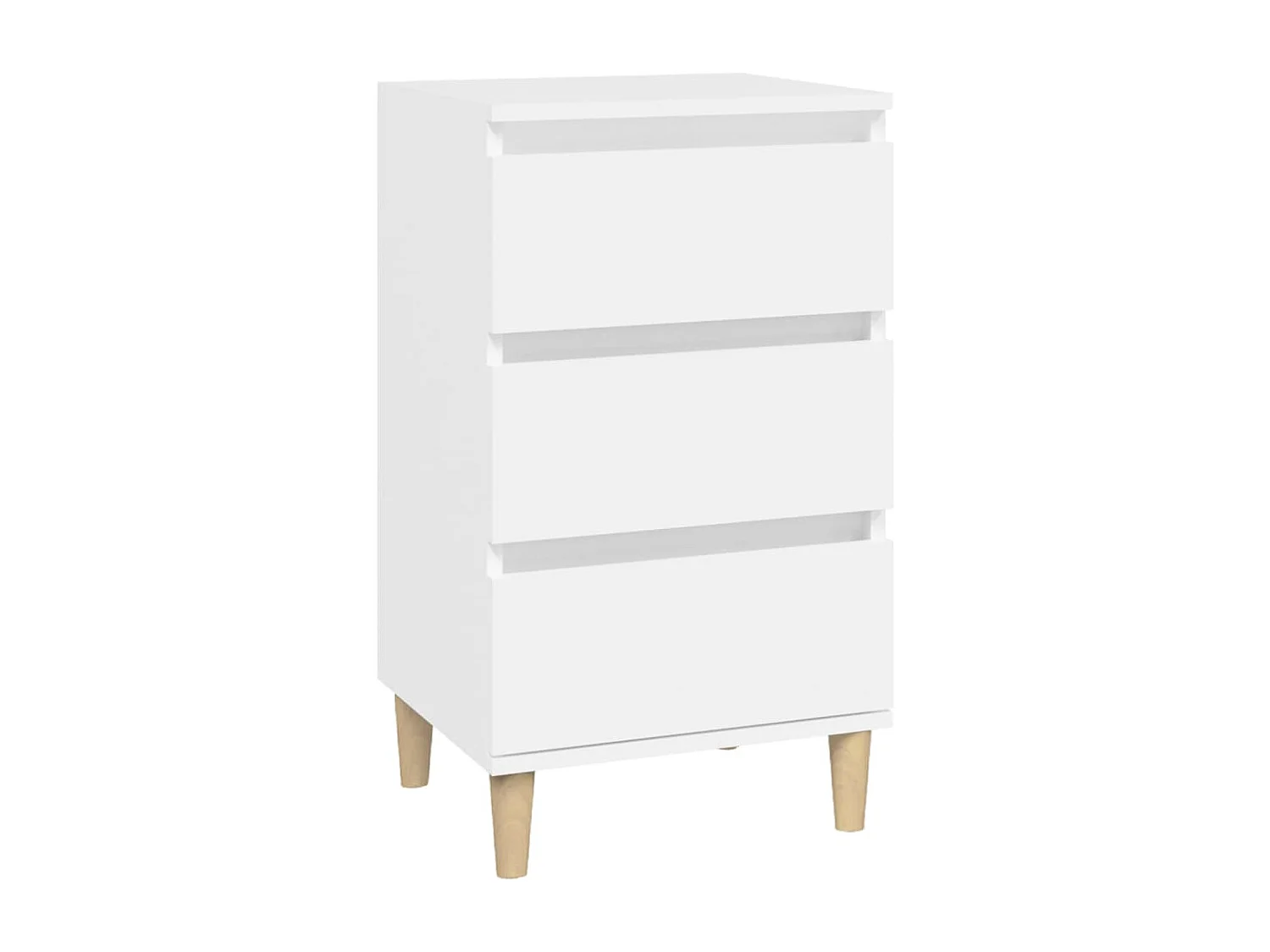 Nachttisch-Beistelltisch Weiß 40x35x70 cm Holzwerkstoff SHL76742