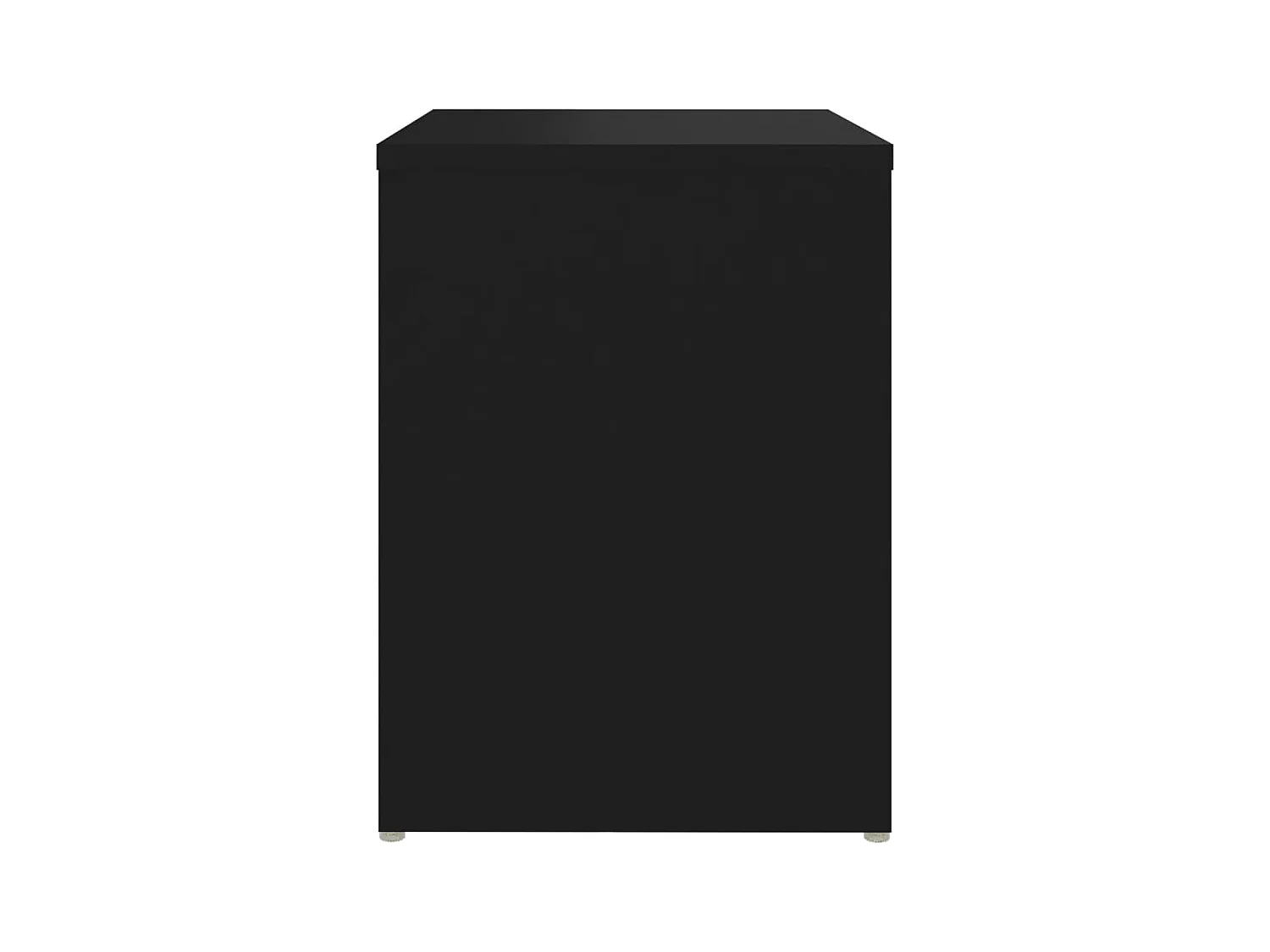 Mesitas de noche | Mesilla de noche 2 uds madera contrachapada negro 40x30x40 cm