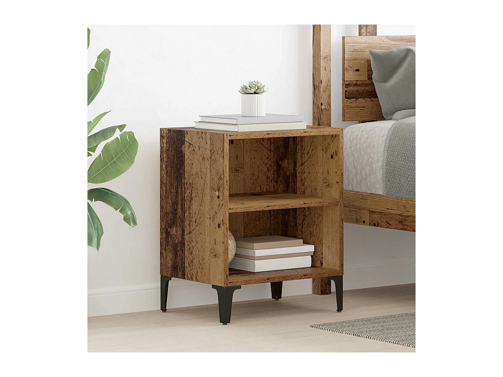 Mesita de Noche | Armario de Noche | Mesilla de noche Madera vieja 40x30x50 cm