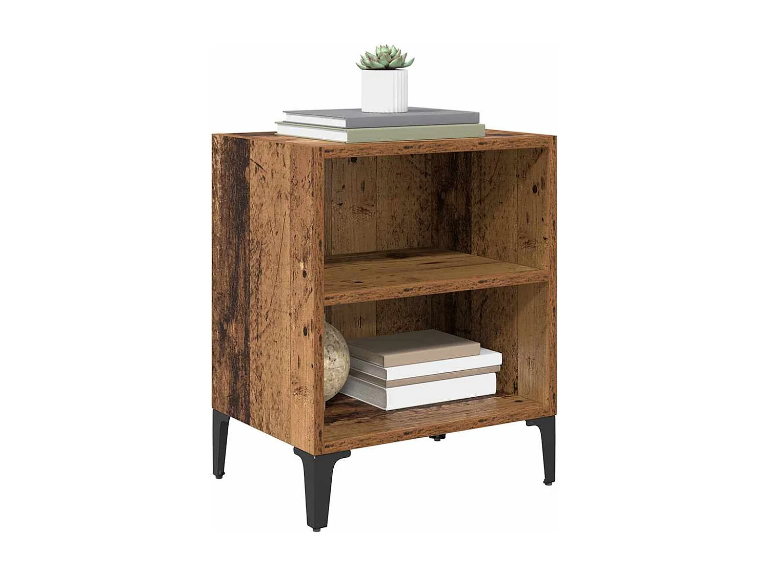 Nachttisch-Beistelltisch Altholz 40 x 30 x 50 cm Holzwerkstoff SHL41706