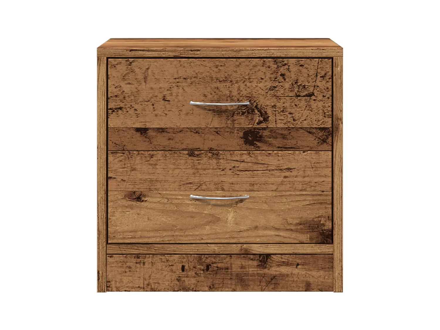 Mesitas de noche | Mesilla de noche 2 uds madera ingeniería envejecida 40x30x40 cm