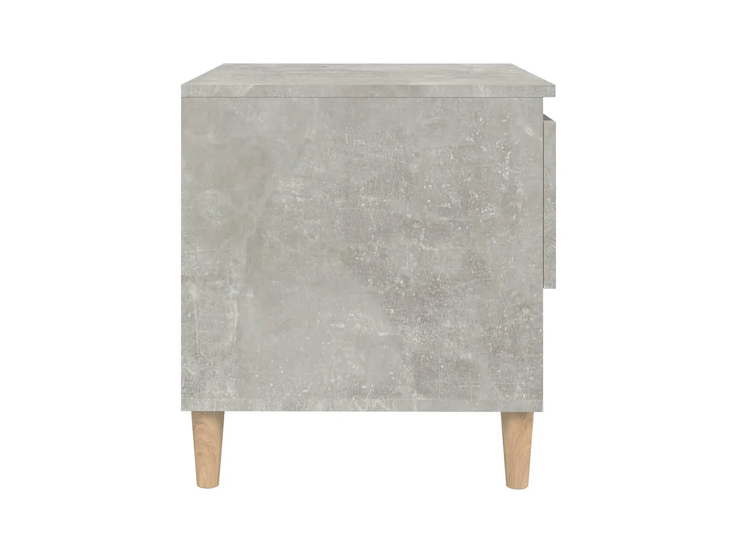 Mesa de Cabeceira Moderna 2 peças 50x46x50cm deriv. madeira cinza cimento