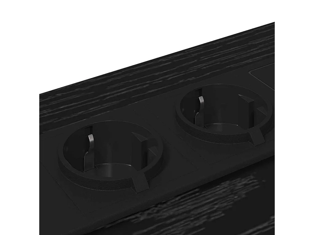 Nachttisch-Beistelltisch Schwarz Eichen-Optik 40 x 31 x 60 cm Holzwerkstoff SHL2934