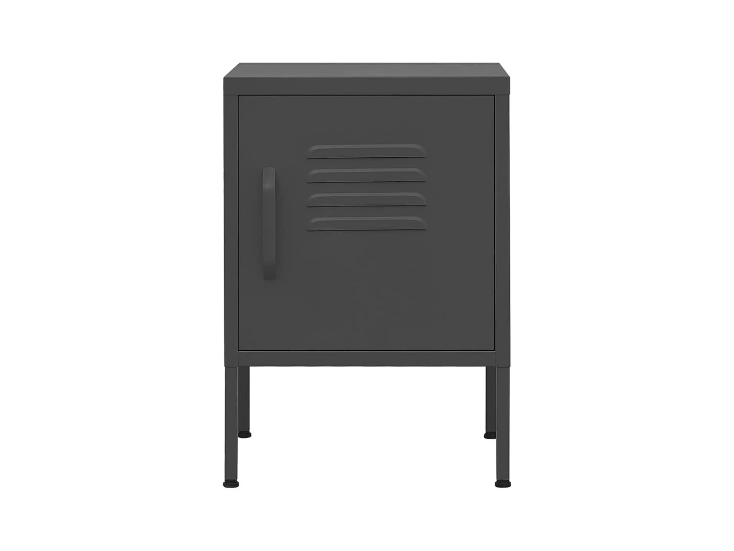 Table de chevet-Table d'appoint Anthracite 35x35x51 cm Acier