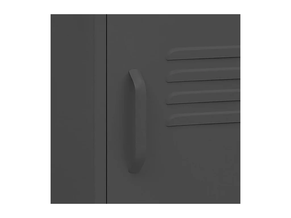 Table de chevet-Table d'appoint Anthracite 35x35x51 cm Acier